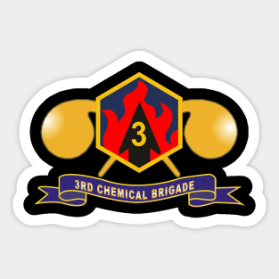 3rd Chemical Brigade - SSI w Br - Ribbon X 300 Sticker